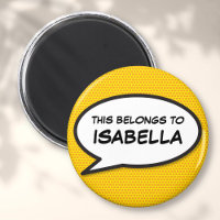 Personalised Fun Comic Book Speech Bubble