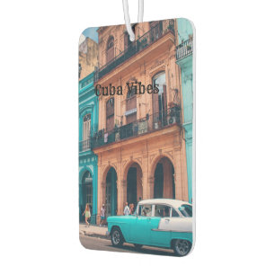 Personalised Fun Cuba Street Car Air Freshener