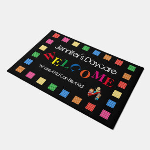 Personalised Fun Daycare Welcome Doormat