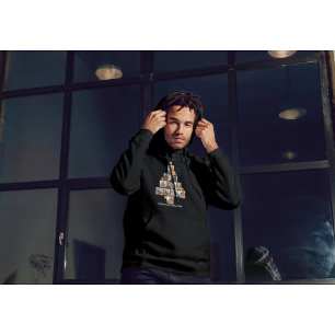 Personalised Fun Family Christmas 11 Photo Collage Hoodie