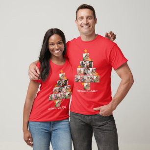 Personalised Fun Family Christmas 11 Photo Collage T-Shirt