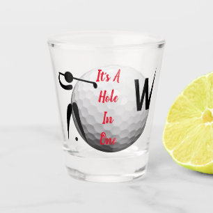 Personalised Fun Golf Ball Theme Shot Glass