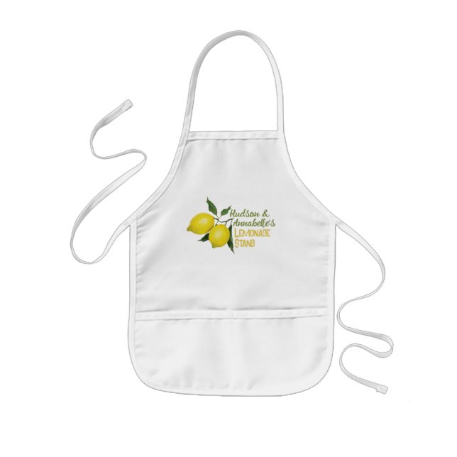 Personalised Fun Kids Lemonade Stand Apron (Front)