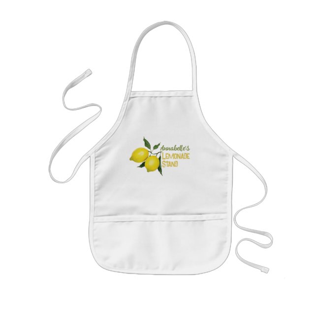 Personalised Fun Kids Lemonade Stand Apron (Front)