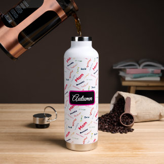 Personalised Fun-loving Mum Water Bottle