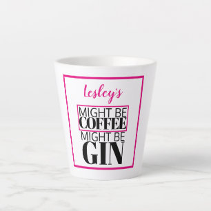 Personalised fun.  Might be coffee, might be gin. Latte Mug
