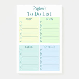Personalised Fun To Do List Post-it Notes