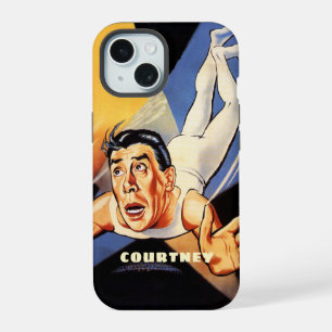Personalised Fun Vintage Circus Acrobat iPhone 15 Case
