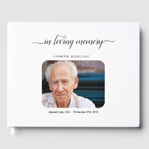 Personalised Funeral Guest Book / Memorial Sign In