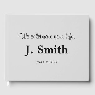 Personalised Funeral/Memorial Guestbook