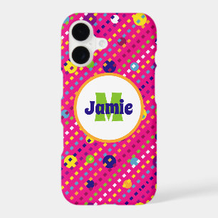 Personalised Funky Circles, Dashes Pattern