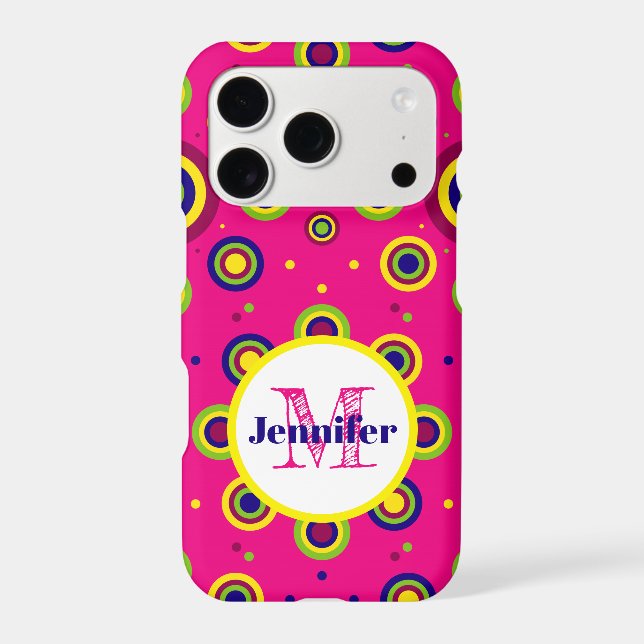 Personalised Funky Circles Pattern (Back)