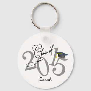 Personalised Funky Class of 2015 Key Ring