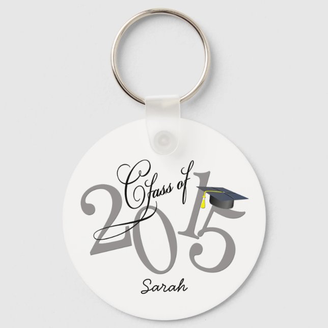 Personalised Funky Class of 2015 Key Ring (Front)
