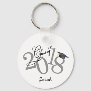 Personalised Funky Class of 2018 Key Ring