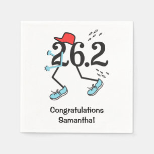 Personalised Funny 26.2 Marathoner Congrats Runner Napkin