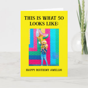 Personalised Funny 50th Milestone Birthday Card