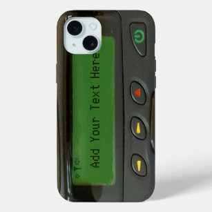 Personalised Funny 90s Old School Pager iPhone 15 Mini Case