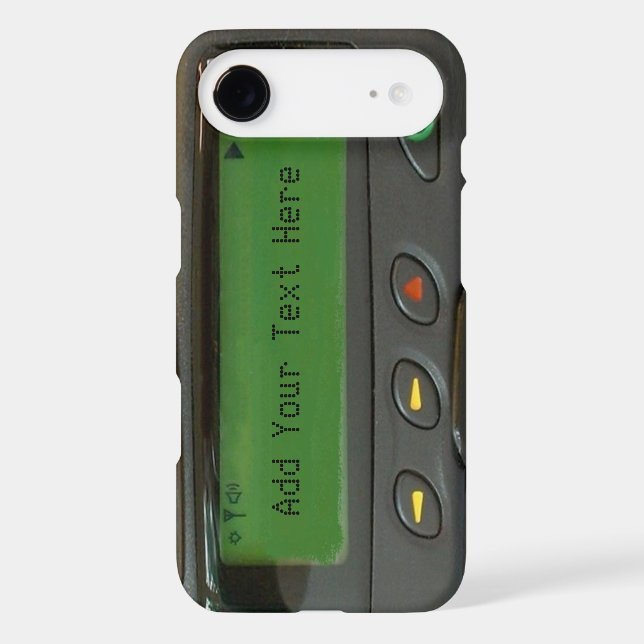 Personalised Funny 90s Old School Pager Case-Mate iPhone Case (Back)
