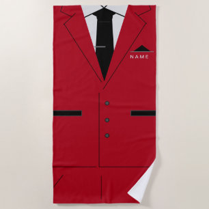 Personalised Funny Beach Towel with Custom Name