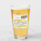 Personalised funny beer/cider prescription glass