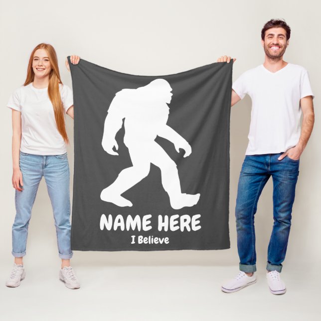 Personalised Funny Bigfoot Sasquatch Blanket (In Situ)