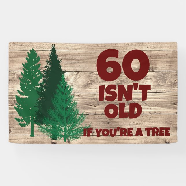 Personalised Funny Birthday Old Age Banner (Horizontal)