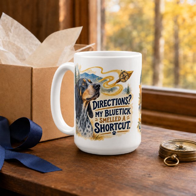 Personalised Funny Bluetick Coonhound  Coffee Mug (Creator Uploaded)