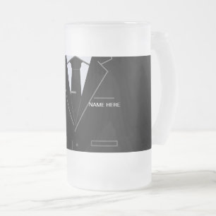 Personalised Funny Business Gift Glass Beer Mug