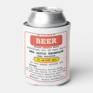 Personalised Funny Can Cooler