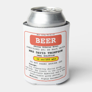 Personalised Funny Can Cooler