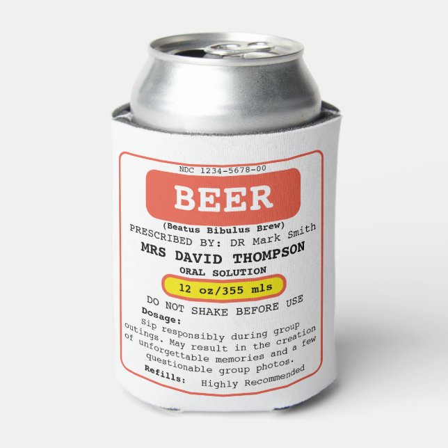 Personalised Funny Can Cooler (Can Front)