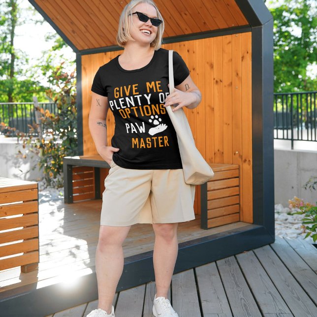 Personalised Funny Cat Pet Quote Cute Women Black T-Shirt (Creator Uploaded)