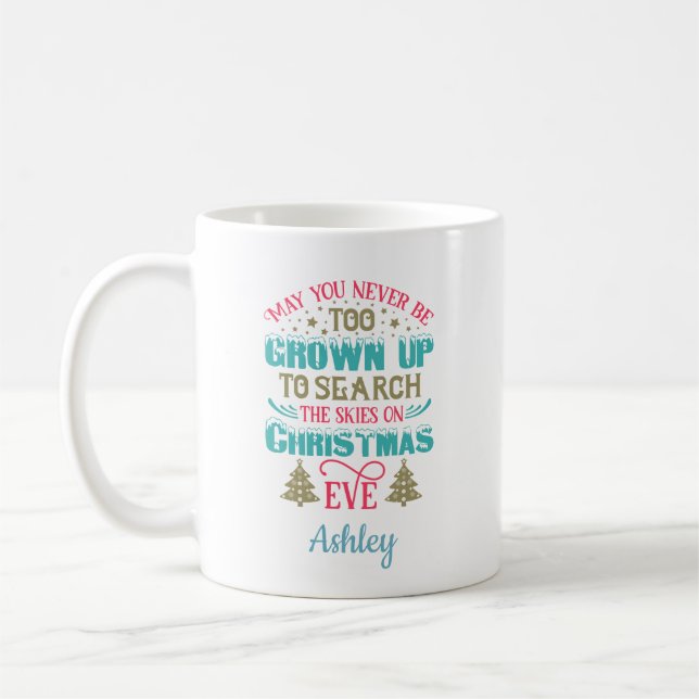 Personalised Funny Christmas Coffee Mug (Left)