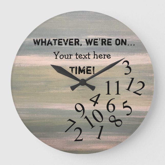 Personalised Funny Clock with Jumbled Numbers (Front)