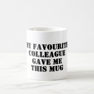Personalised Funny Colleague Gift Secret Santa Coffee Mug