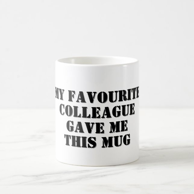 Personalised Funny Colleague Gift Secret Santa Coffee Mug (Center)