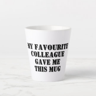 Personalised Funny Colleague Gift Secret Santa Latte Mug