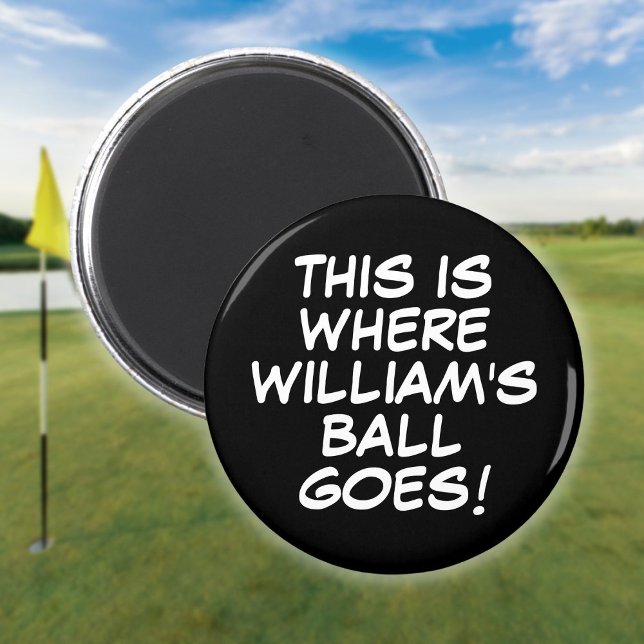 Personalised Funny Comic Book Golf Ball Marker Magnet (Personalized Funny Comic Book Golf Ball Marker Magnet)