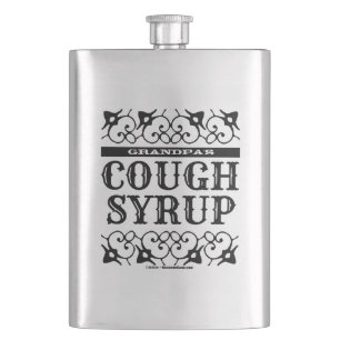Personalised Funny Cough Syrup Hip Flask