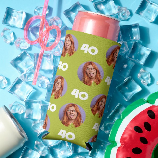 Personalised Funny Custom Birthday Party Favours Seltzer Can Cooler (In Situ Summer)