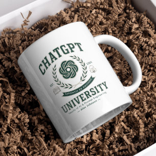 Personalised Funny Custom ChatGPT Graduation  Coffee Mug