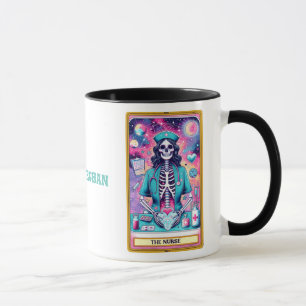 Personalised Funny Cute Tarot Nurse Halloween Mug