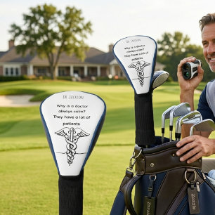 Personalised funny doctor gift golf head cover