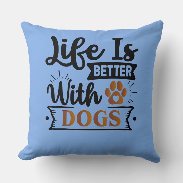 Personalised Funny Dog Quote Designs Cushion (Front)