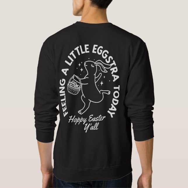 Personalised Funny Easter Bunny Shirt with Name (Back)
