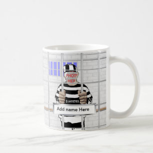 Personalised funny face Convict template Coffee Mug