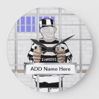 Personalised funny face Convict template