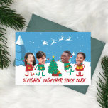 Personalised Funny Face Photo Christmas Elf Holiday Card<br><div class="desc">Get into the festive spirit with our Family and Friends Custom Elf Face Holiday Card for Christmas! Personalise the holiday card with adorable elf designs,  and add your family’s faces to make it uniquely yours.</div>