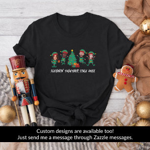 Personalised Funny Face Photo Christmas Elf T-Shirt